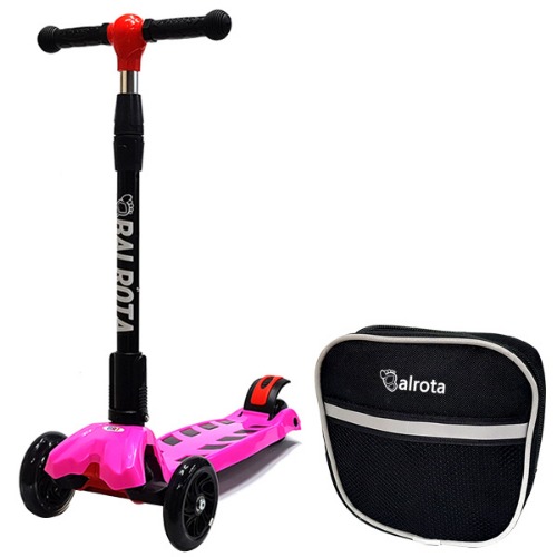 발로타 어린이 킥보드(핑크)+자전거핸들가방